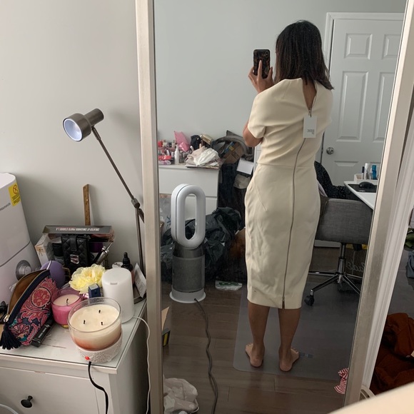 NWT Victoria Beckham white wool dress Sz US 8 - Picture 10 of 10